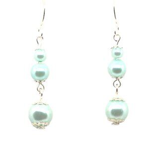 Sky Blue Pearl Earrings